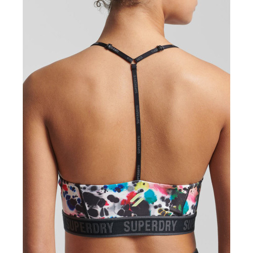 Superdry Γυναικείο μπουστάκι Train Mid Impact Elastic Bra